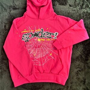 PINK spider hoodie